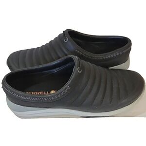 Merrell Shoes Women's Size 7 Black Leather Clog Slip On Comfort Work Casual